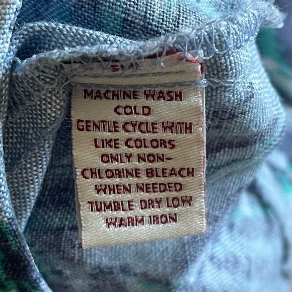 JM Collection Pleated Linen Skirt Women’s 10 Petite Floral Flowy Coastal Cottage - Picture 10 of 10